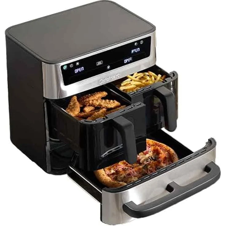 Cuisinart Tri Zone 13,6L Heißluftfritteuse & Ofen, PFAS-frei, 3 Zonen, 2×4,3L Körbe + 5L Schublade, 9-in-1: Frittieren, Backen, Grillen, Dörren, Pizza, Toast, Sync & Match – Bild 1
