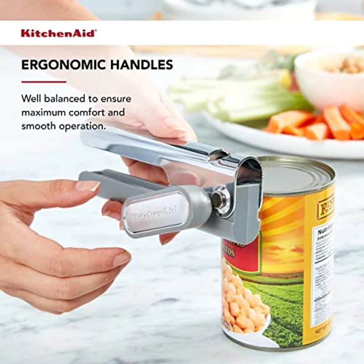 KitchenAid No Mess Multifunktions-Dosenöffner, Einheitsgröße, Grau – Bild 5