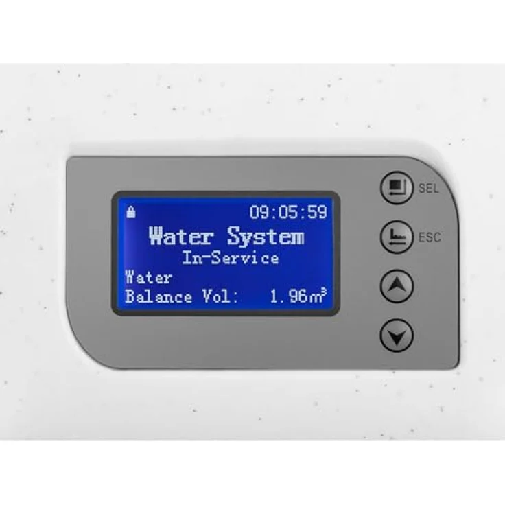 Uniprodo Entkalkungsanlage für 8-20 Personen, 30 L, 2,4-4,0 m³/h mit automatischem Regenerationsmodus – Bild 3