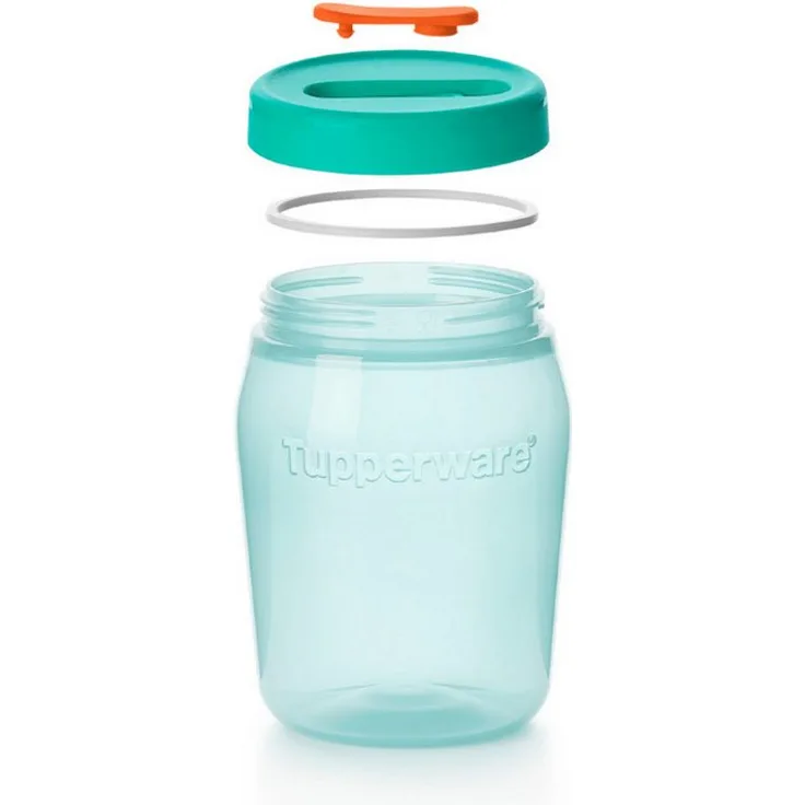 TUPPERWARE Universalbehälter 550ml, Stapelbarer Vorratsbehälter mit transparenter Sichtfläche für Getränke