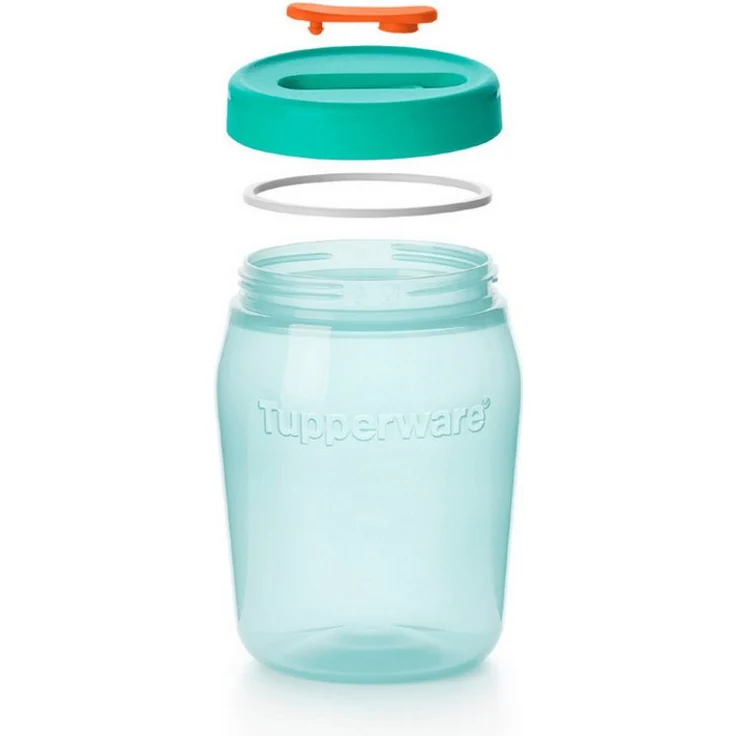 TUPPERWARE Universalbehälter 550ml, Stapelbarer Vorratsbehälter mit transparenter Sichtfläche für Getränke