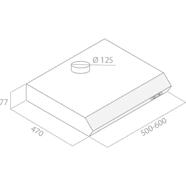 respekta Economy DH 640 IXL, Motorhaube, Standard, Breite: 60 cm, Tiefe: 47 cm, Absaugung und Rückführung (mit zusätzlichem Rückführungsset), Inox – Bild 14