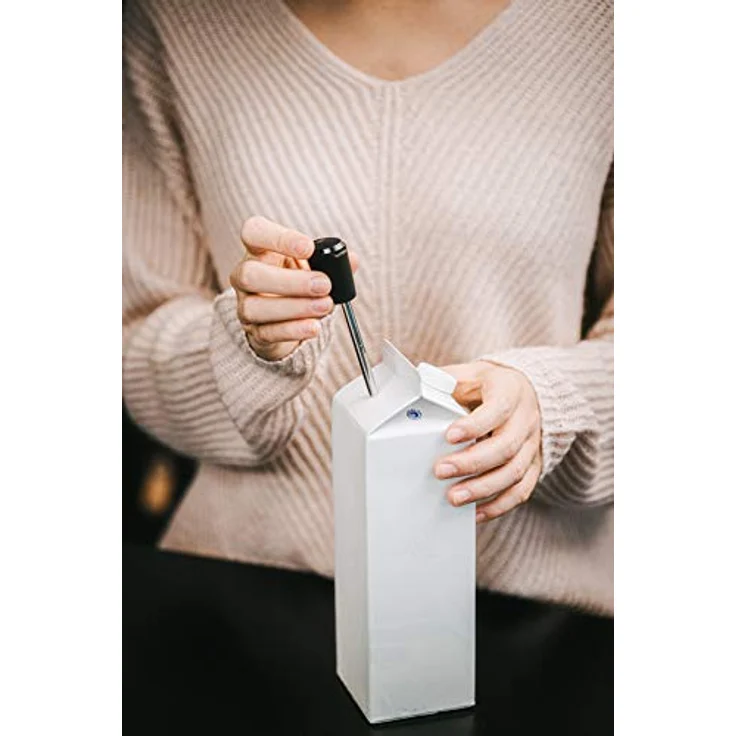 Melitta Milchlanze für Kaffeevollautomaten, Edelstahl, Schwarz – Bild 5