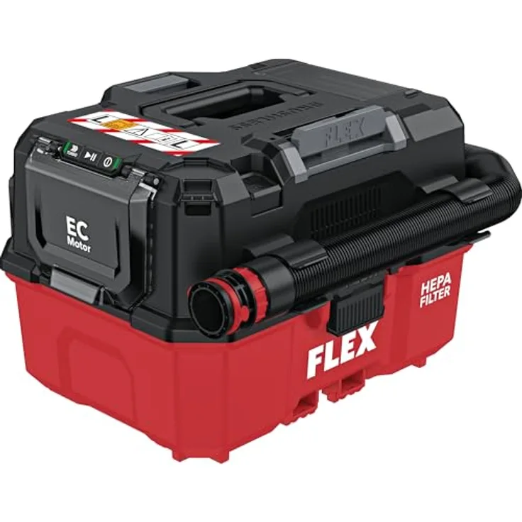 Flex Nass-Trocken-Akkusauger VC 9 L MC 18 RC, 9,5 L Behältervolumen, kompatibel mit FLEX 18 V Akkupacks, ohne Akku und Ladegerät