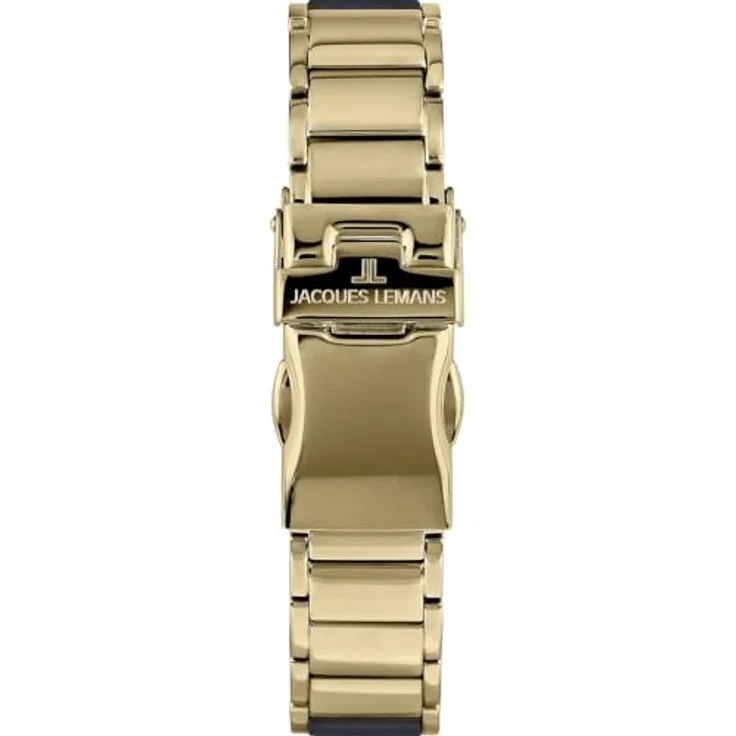 Jacques Lemans 42-7ZE Damenuhr Monaco, Quarzwerk, goldfarben mit brauner Keramik, 34 mm, wasserdicht bis 10 bar – Bild 2
