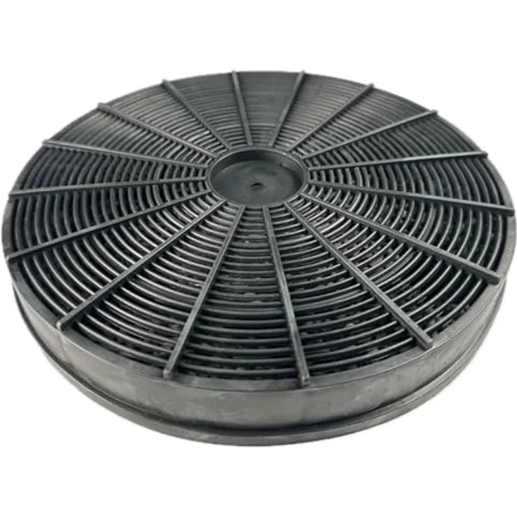 AIR2GO Aktivkohlefilter für Indesit FAC509 / F233, schwarz, Höhe 28mm, Durchmesser 232mm, 6 Monate Nutzungsdauer, 15 Jahre Haltbarkeit – Bild 1