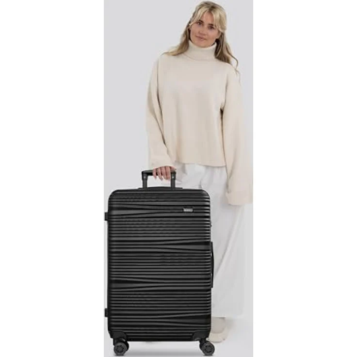 Redolz Essentials 16 LARGE 4 Rollen Trolley 77 cm, Schwarz, 96 l, XL – Bild 7