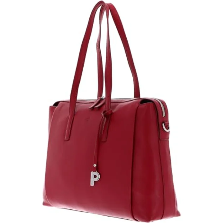 Picard Shopper Bali, businesstaugliche Einkaufstasche aus rotem, genarbtem Rindleder mit viel Stauraum – Bild 2