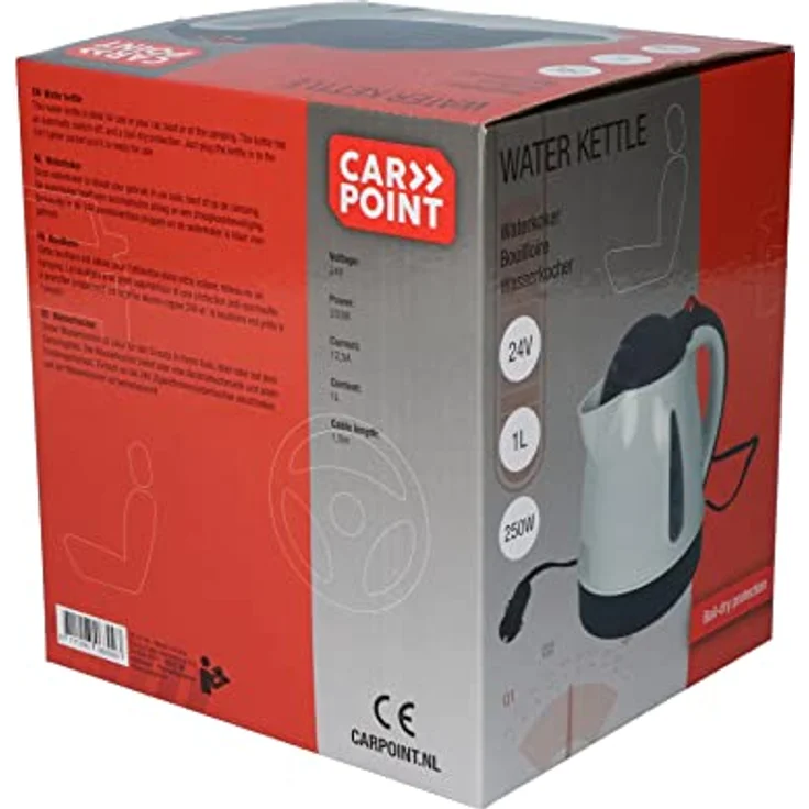 Carpoint Wasserkocher 1 Liter 250W weiß – Bild 8