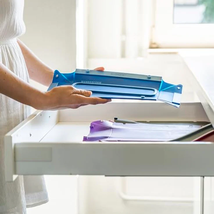 coox WUNDERFORM Frame L Blau – Faltbare Silikon-Kastenform für Kuchen, Brot & Aufläufe, 2 Liter Volumen, antihaftbeschichtet, BPA-frei, spülmaschinenfest – Bild 5