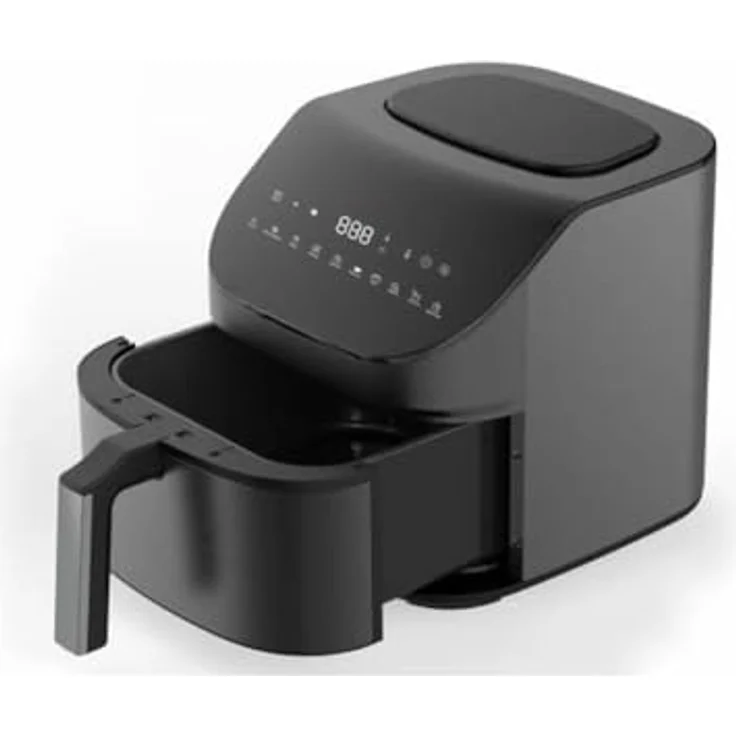 LITTLE BALANCE 8704 Crousty Light XL, Fritteuse ohne Öl, Air Fryer, 10 voreingestellte Programme, 7 Liter für 6 Personen, 1600 W, Schwarz – Bild 1