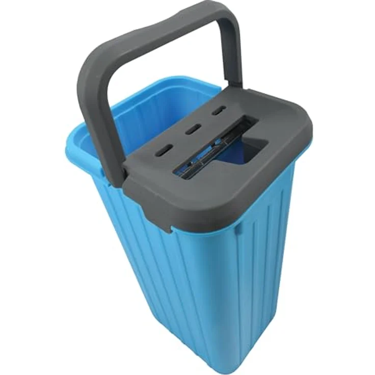 MSV Touchless Mop Selbstreinigungssystem Wischmopp inkl. Eimer 4 Liter Reinigung für alle Arten von Böden Fliesen Parkett Linoleum Laminat | Ersatzmop – Bild 7