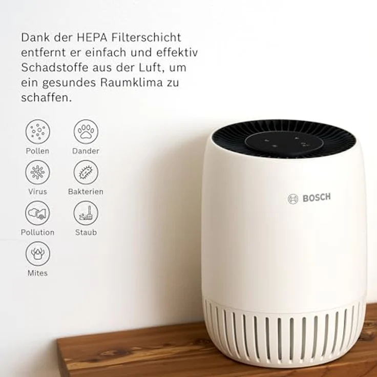 BOSCH Kombifilter 2-in-1 HEPA Filter für Luftreiniger Air 500, effektive Luftreinigung und einfache Handhabung – Bild 5