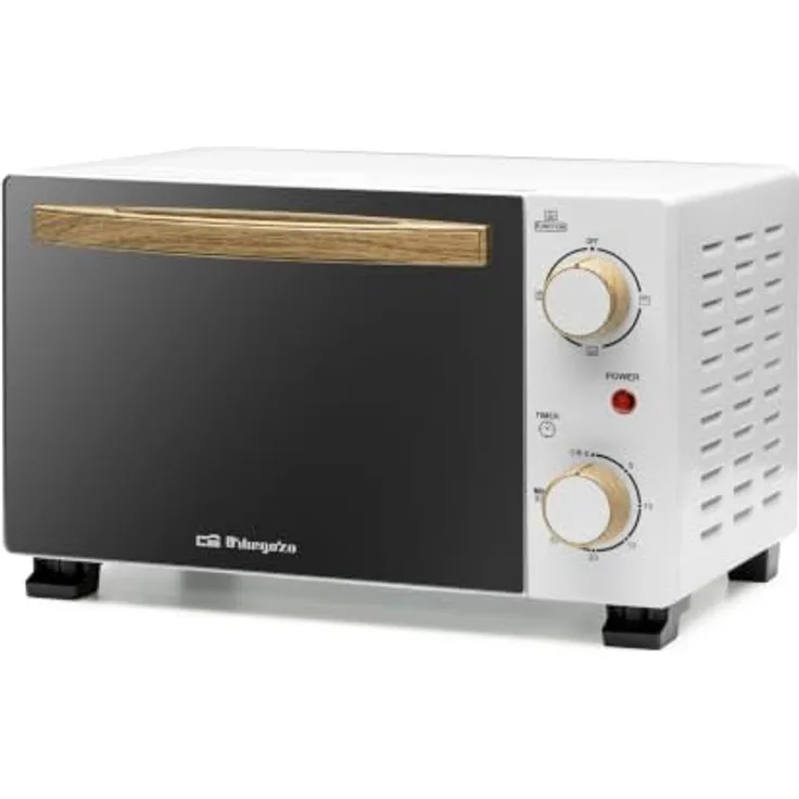 Orbegozo HO 990, Elektrobackofen mit 10 Litern Volumen und 800 W Leistung, Weiß