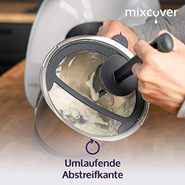Mixcover Küchenmaschinen-Adapter mixcover Deckelhalter und Abstreifhilfe kompatibel mit Vorwerk Thermomix TM6 TM5 TM31 – Bild 6