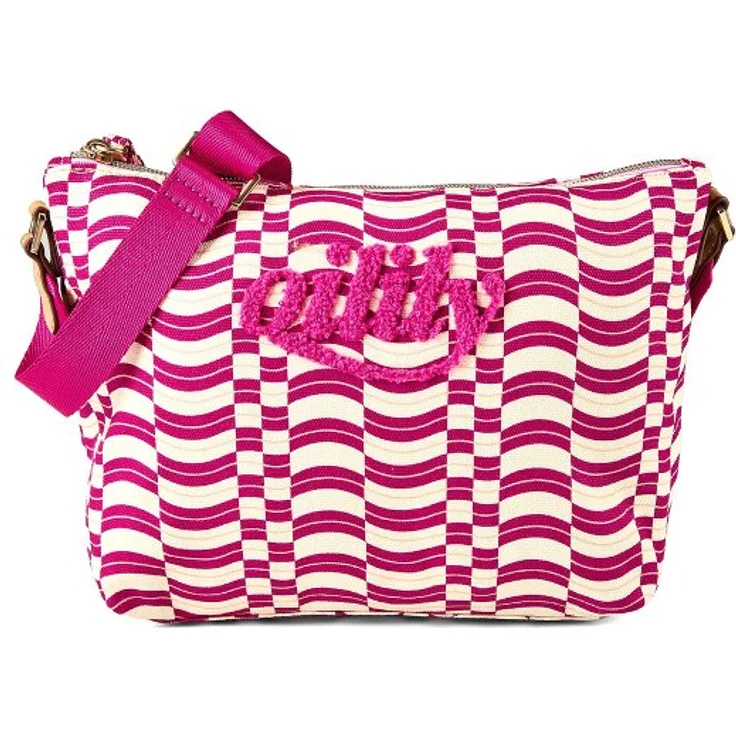 Oilily Indimarken Umhängetasche, 25 cm, pink, 100% Baumwolle, handlich und stylisch