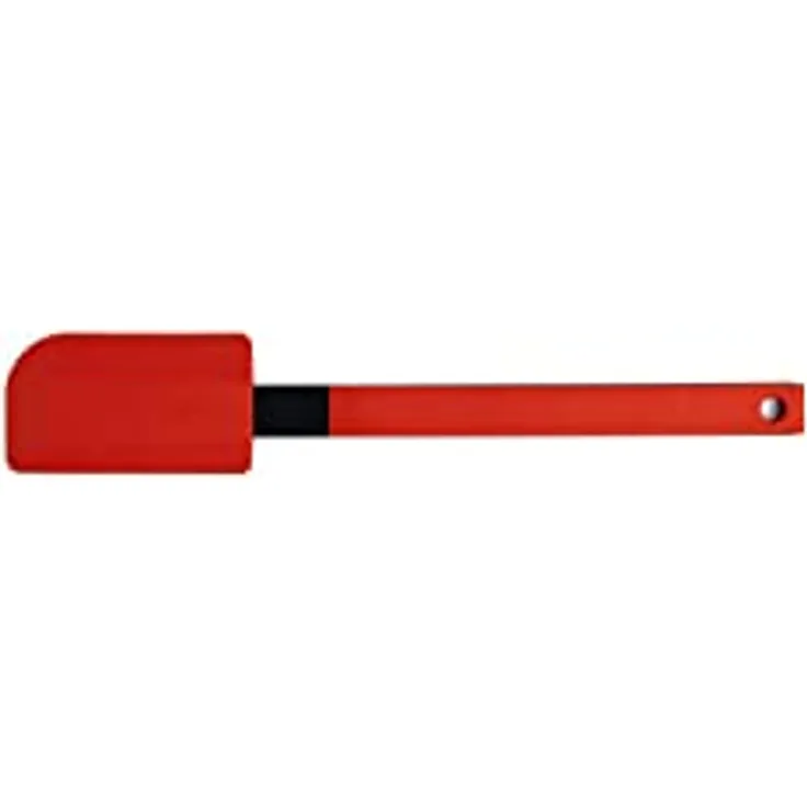 Woll Cook !t, Scrape-!t, Teigschaber mit angehobenem Funktionskopf, 5,5 cm breit, 32 cm lang, Rot
