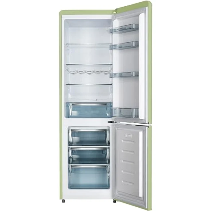SCHOEPF Kühl-Gefrierkombination Retro RKG265DSG, 249 L, grün, Energieeffizienzklasse A, 4 Sterne Gefriervermögen – Bild 2