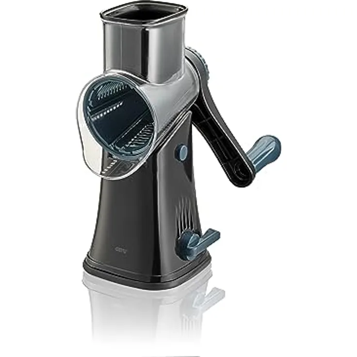 Gefu Trommelreibe Click - Mit fünf Klingeneinsätze, Käsereibe, Gemüsereibe