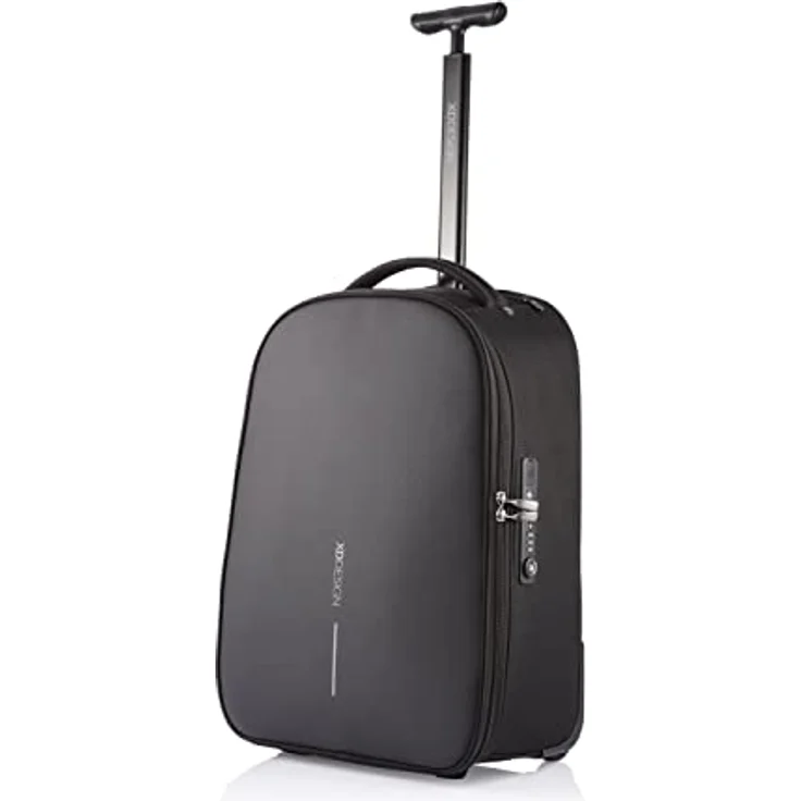 XD Design Bobby Trolley Rucksack, Schwarz, 34 l mit Anti-Diebstahl-Funktionen, wasserfest und gepolstertem 17 Zoll Laptopfach – Bild 2