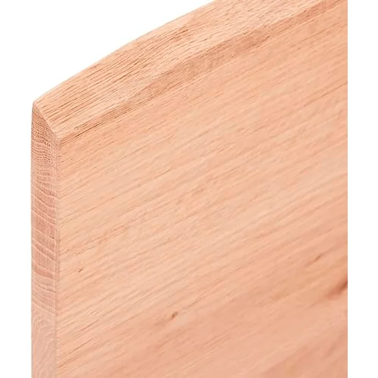 vidaXL Schneidebrett Waschtischplatte Hellbraun 40x40x2 cm Massivholz Behandelt, Eichenholz – Bild 6
