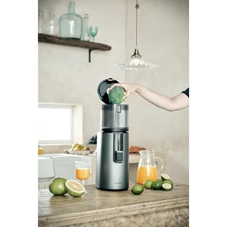 HUROM | H400 | Entsafter für Obst und Gemüse | Hurom Easy Clean H400 | Schneidschale | 150 Watt | BPA-frei | Grau – Bild 5