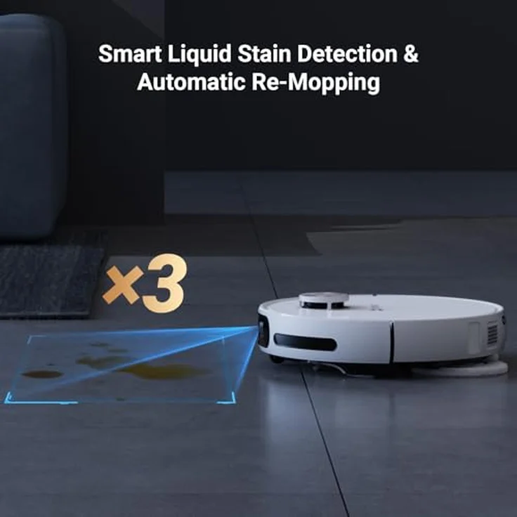 EZVIZ CS-RS20-MAX-TGA2, Staubsauger Roboter mit beutellosem Staubbehälter, Nasswischfunktion und Smart Home-Kompatibilität, Weiss – Bild 4