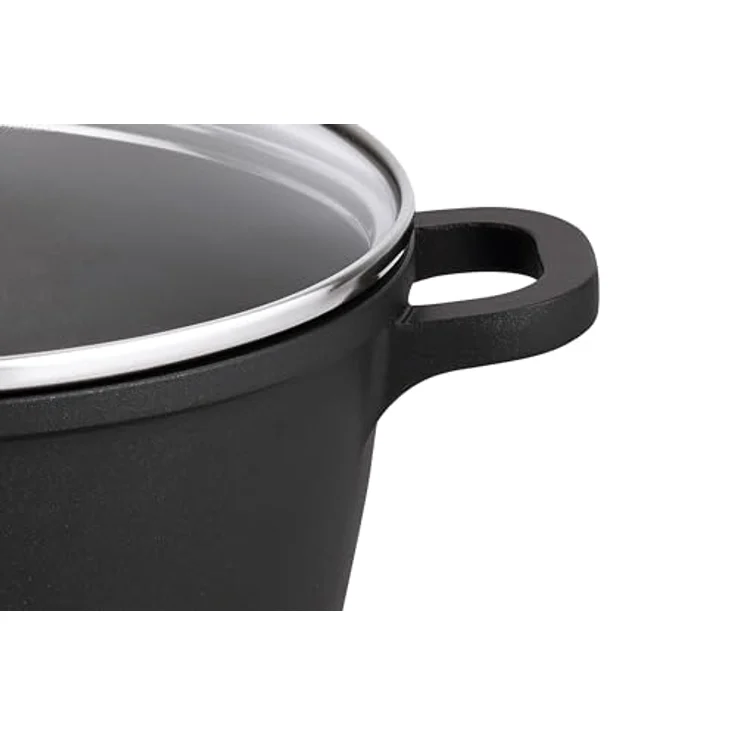 ELO Kochtopf ALUCAST D 24 cm, grau, Aluminiumguss, ELODUR Select Antihaftversiegelung, induktionsgeeignet, backofenfest bis 240°C, spülmaschinengeeignet – Bild 3