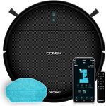 Cecotec Saugroboter Conga 999 Map Genesis, 2000Pa Saugmotor, Wischfunktion, 120min Laufzeit, App-Steuerung, Schwarz