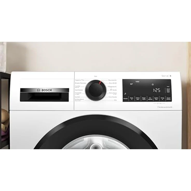Bosch Hausgeräte WGG234070 Serie 6 Waschmaschine, 8 kg, 1400 UpM, Active Water Plus: Maximale Energie- und Wasserersparnis, Speed Perfect: schneller saubere Wäsche, Fleckenautomatik, Nachlegefunktion – Bild 3