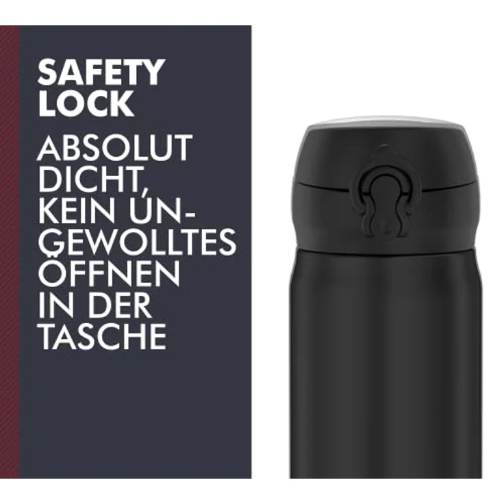 THERMOS 4035.232.075 Thermosflasche Ultralight, Edelstahl Mat Black 0,75 l, extrem leicht, nur 275 g, 10 Stunden heiß, 20 Stunden kalt – Bild 4