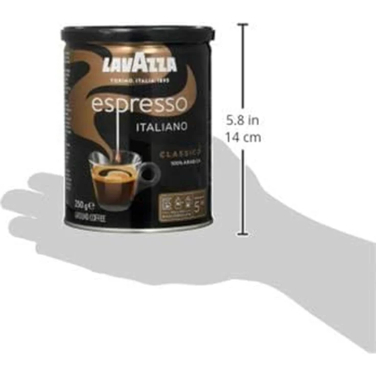 Lavazza Gemahlener Kaffee - Caffè Espresso - 100 % Arabica - 1er Pack ( 1 x 250 g) – Bild 4