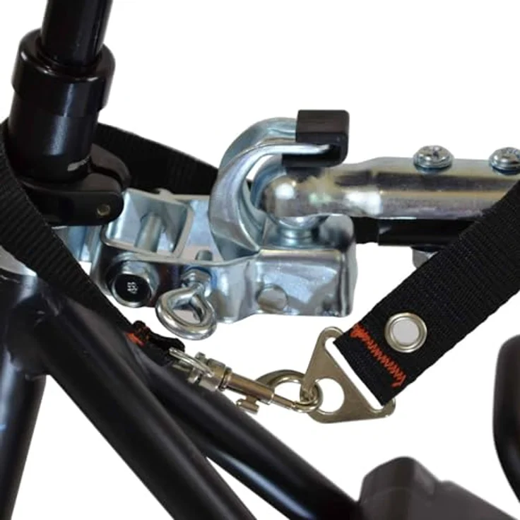 FILMER Fahrrad-Einkaufstrolley, geräumige 50 Liter mit abnehmbarer Tasche und reflektierendem Band, stabiler Aluminiumrahmen, 12" EVA-Kunststoffräder – Bild 3