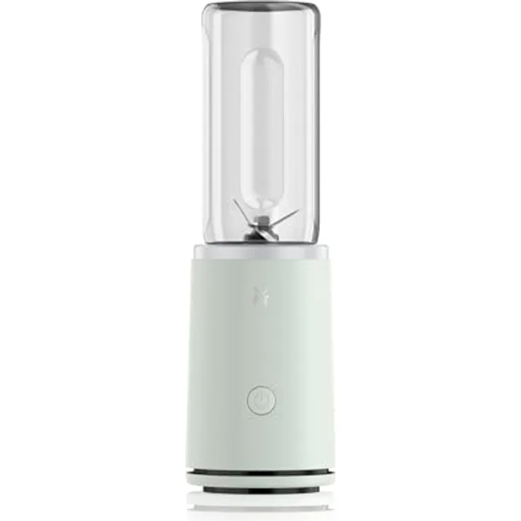 WMF Mix & Go Touch, Smoothie Maker in frosty, 500 W Leistung, einhandbedienbar, auslaufsichere To-Go Flasche, Ultra-Blade mit 6 Klingen