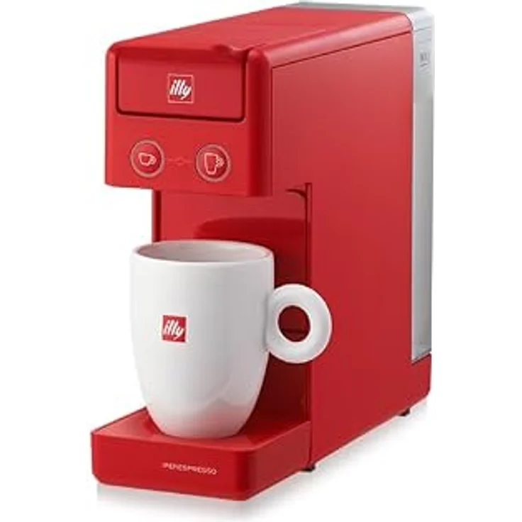 Illy Y3.3, Kaffeepadmaschine mit 0,75 l Wassertank, 1250 W, Rot, 19 Bar Pumpendruck – Bild 2