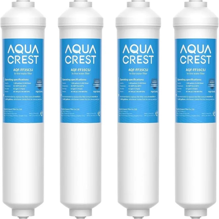 AQUA CREST Wasserfilter Kühlschrank Ersatz für Samsung DA29-10105J, HAFEX EXP, DA99-02131B, 4 Stück, effektive Filtration und einfache Montage