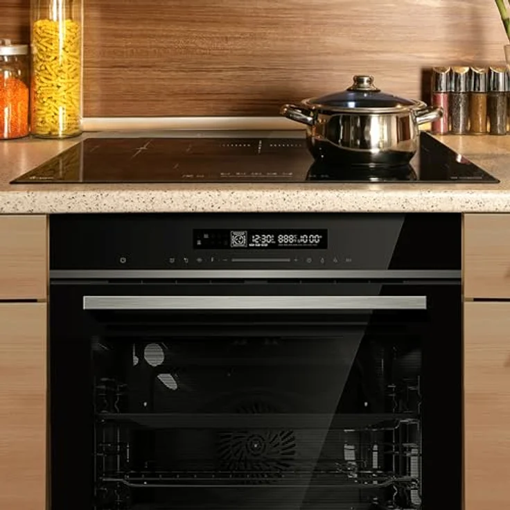 KKT KOLBE Backofen und Induktionskochfeld SET8017IH77FZ, eingebautes Set mit SensorTouch, Katalysereinigung und 11200W Leistung – Bild 2