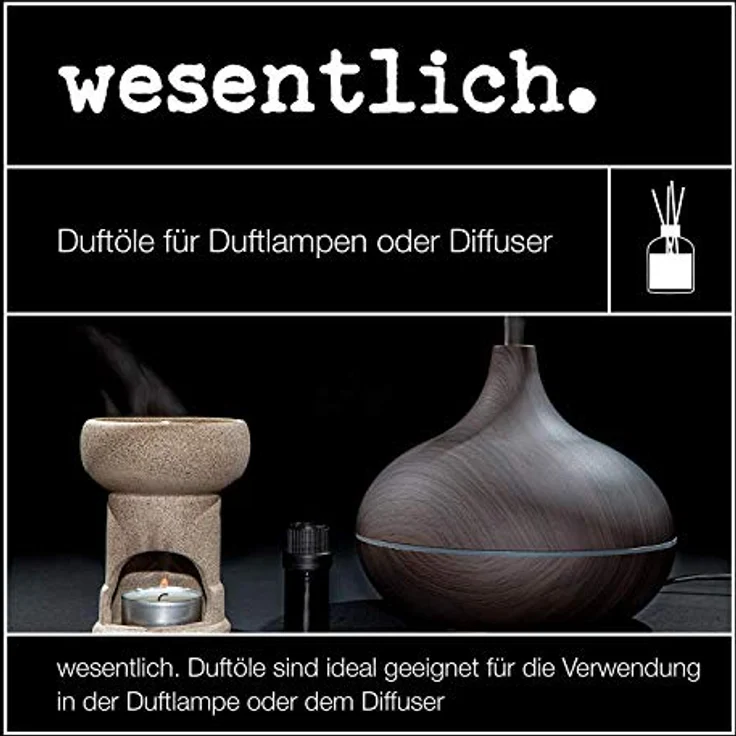 wesentlich. Duftöl Zimt-Orange 10ml - feiner Duft für Diffuser und Lampe - als Raumduft oder zur Kerzenherstellung - pure Premium Öle aus Deutschland – Bild 3