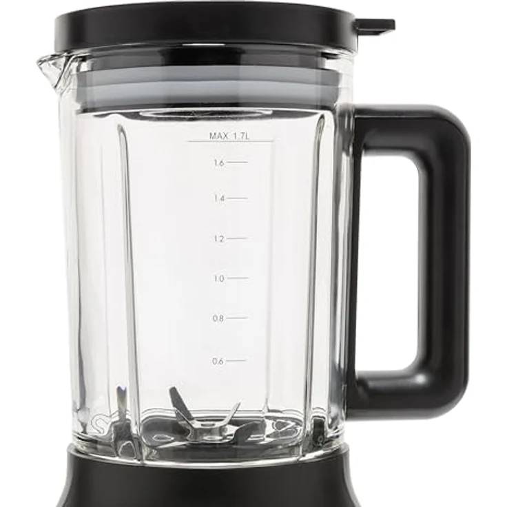 Brabantia Frullatore, Standmixer mit 1200-W-Motor, 1,7 Liter Glasbehälter, Schwarz – Bild 3