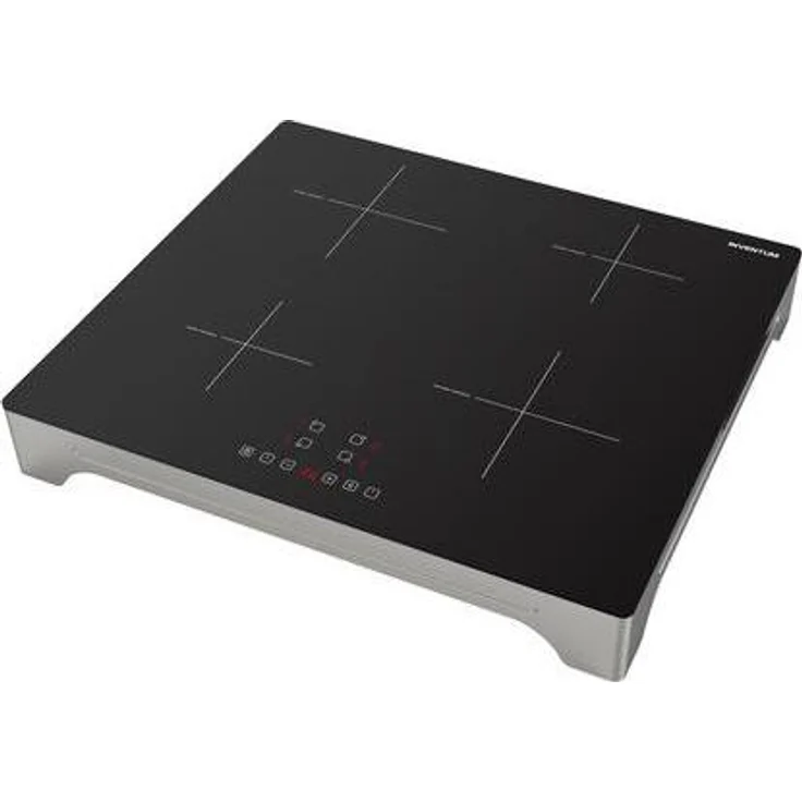 Inventum VKI6010ZIL, Induktionskochplatte mit 2 Kochzonen und Touch-Steuerung, schwarz