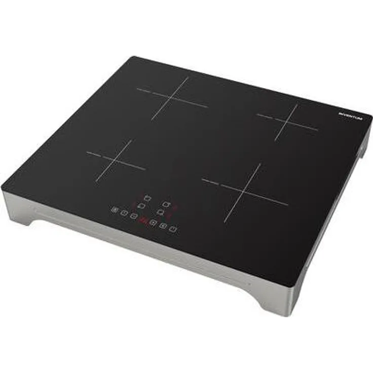 Inventum VKI6010ZIL, Induktionskochplatte mit 2 Kochzonen und Touch-Steuerung, schwarz
