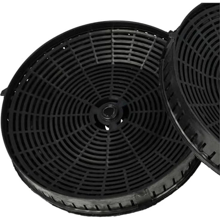 vhbw 4x Aktivkohlefilter kompatibel mit Elica 208355404731, 208355404730, 208355404733, 208355404732, 208355404734 Dunstabzugshaube - 17,2 cm, Schwarz – Bild 5