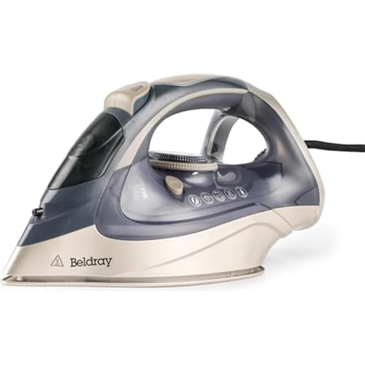 Beldray Titanium Powerlite Dampfbügeleisen, Keramiksohle, 320ml Wassertank, 200g/min Dampfstoß, automatische Abschaltung, 3m Kabel, variable Temperaturregelung