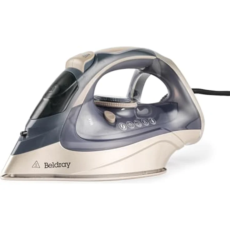 Beldray Titanium Powerlite Dampfbügeleisen, Keramiksohle, 320ml Wassertank, 200g/min Dampfstoß, automatische Abschaltung, 3m Kabel, variable Temperaturregelung – Bild 1