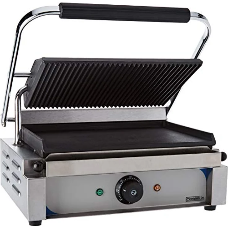 Casselin CGPRL - Panini-Plattengrill mit geriffelter und glatter Platte – Bild 2