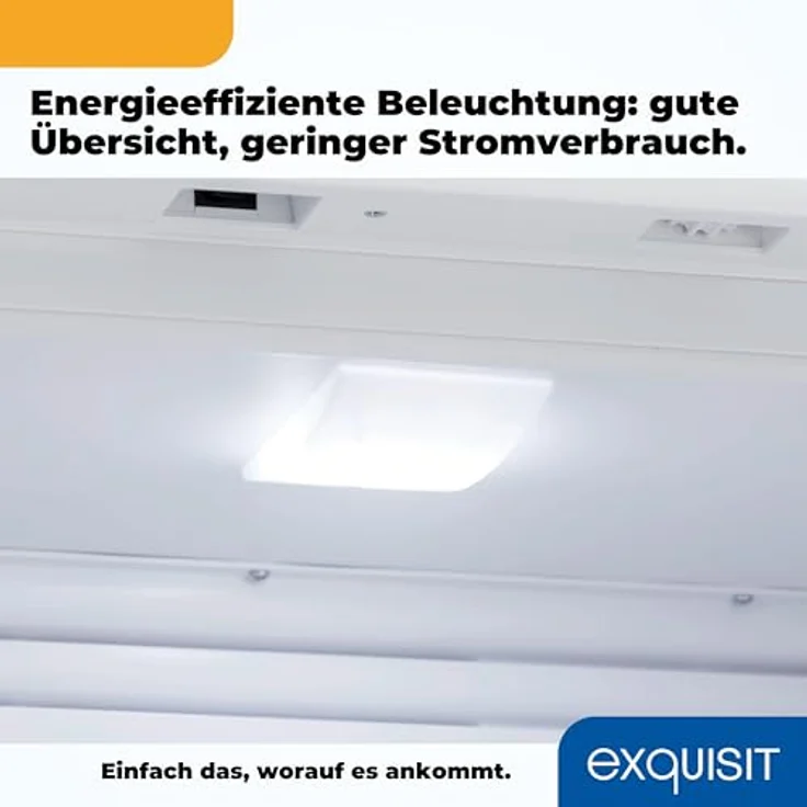 exquisit Getränkekühlschrank GKS350-2-GT-280D weiss, 173 cm hoch, 60 cm breit, 320 L Volumen, mit Glastür und LED-Innenbeleuchtung – Bild 8