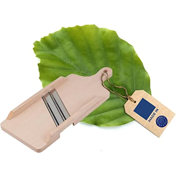 HOFMEISTER® Krauthobel aus Holz, 40 cm, scharfe Klingen schneiden alle Krautköpfe und Gemüsesorten, zur Herstellung von Sauerkraut, Rotkraut & Krautsalat, Gemüsehobel Made in EU