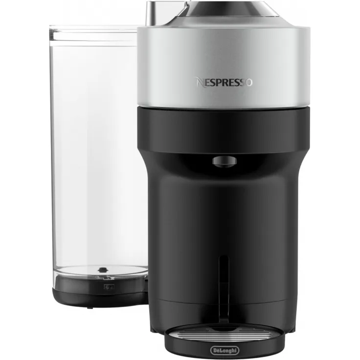 De'Longhi Kapsel-Automat ENV95.S Nespresso Vertuo Pop+ Del. silber - 5 programmierbare Kaffeerezepte, elegantes Design, vielseitige Tassengrößen