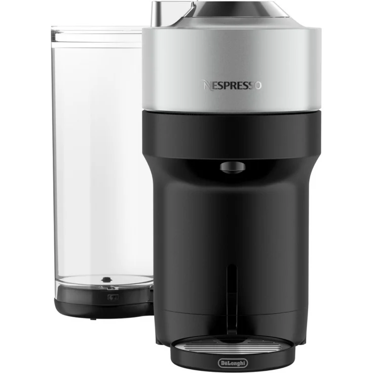 De'Longhi Kapsel-Automat ENV95.S Nespresso Vertuo Pop+ Del. silber - 5 programmierbare Kaffeerezepte, elegantes Design, vielseitige Tassengrößen