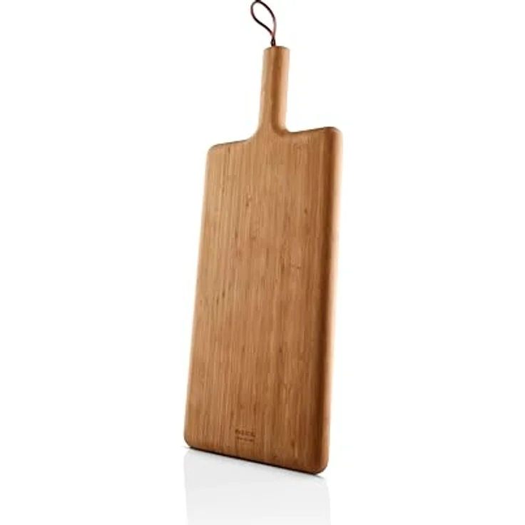 Eva Solo Nordic Kitchen Schneidebrett 44 x 22 cm, FSC-zertifiziertes Bambus mit Saftrillen zur Vermeidung von Flüssigkeitsauslauf, dunkles Aussehen – Bild 2